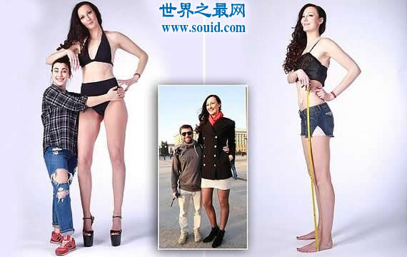 世界第一长腿小姐，俄罗斯美女腿长133CM(腿比人高)(www.uuziyuan.com)