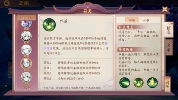 云梦四时歌青蚨值不值得培养 青蚨技能强度分析