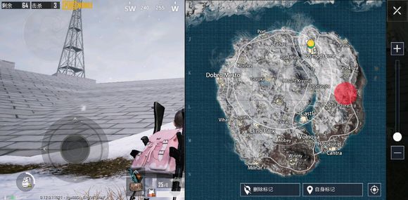 绝地求生刺激战场雪地地图樱花树位置一览