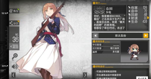 少女前线春田人形介绍推荐攻略