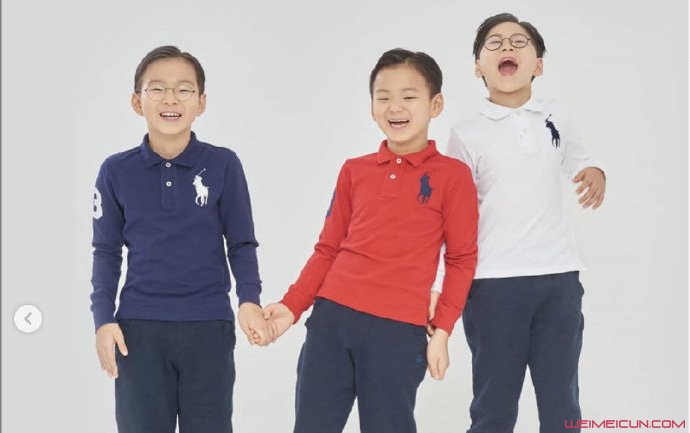 宋家三胞胎庆生照 身高一直在涨可爱长相却依旧没变