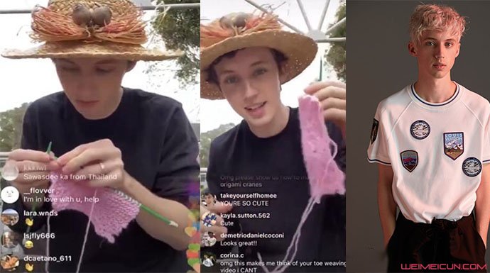 戳爷直播织毛衣 看到这一幕有不少女粉自叹不如