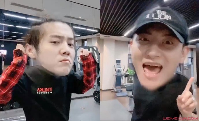 鹿晗黄子韬同框搞怪视频 鹿桃合体视频这一细节是亮点